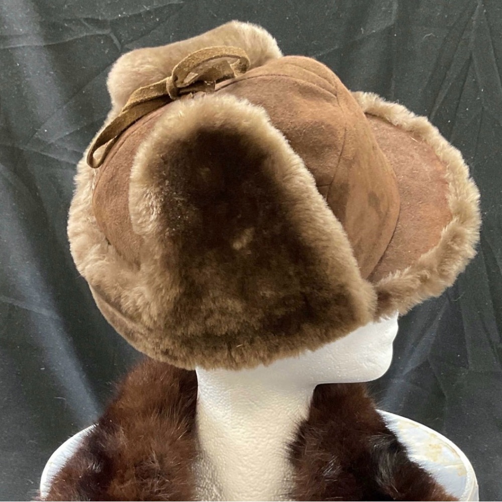 Vintage Paul Stuart Fur-Accented Hat — Made in France
